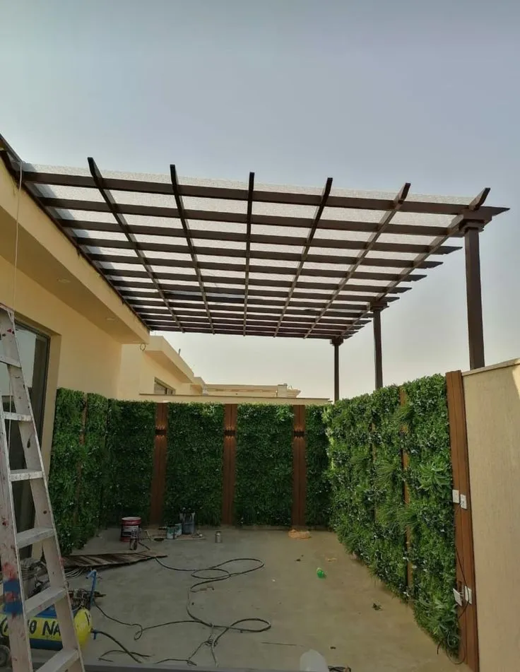 برجولات فلل واستراحات بالرياض – جلسات مظللة أنيقة ومريحة