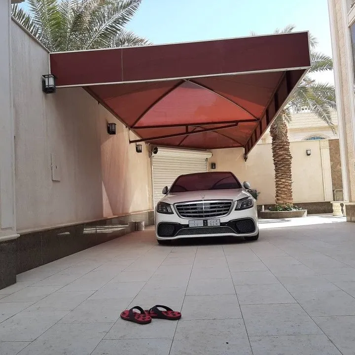 مظلات قماش تركيب لسيارات انواع اقمشة السيارات الرياض