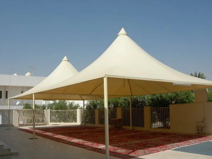 حداد تركيب مظلات هرمية باقل سعر الرياض