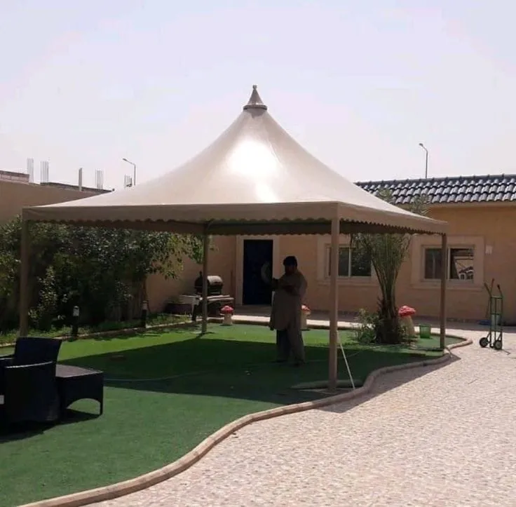 حداد تركيب مظلات هرمية باقل سعر الرياض